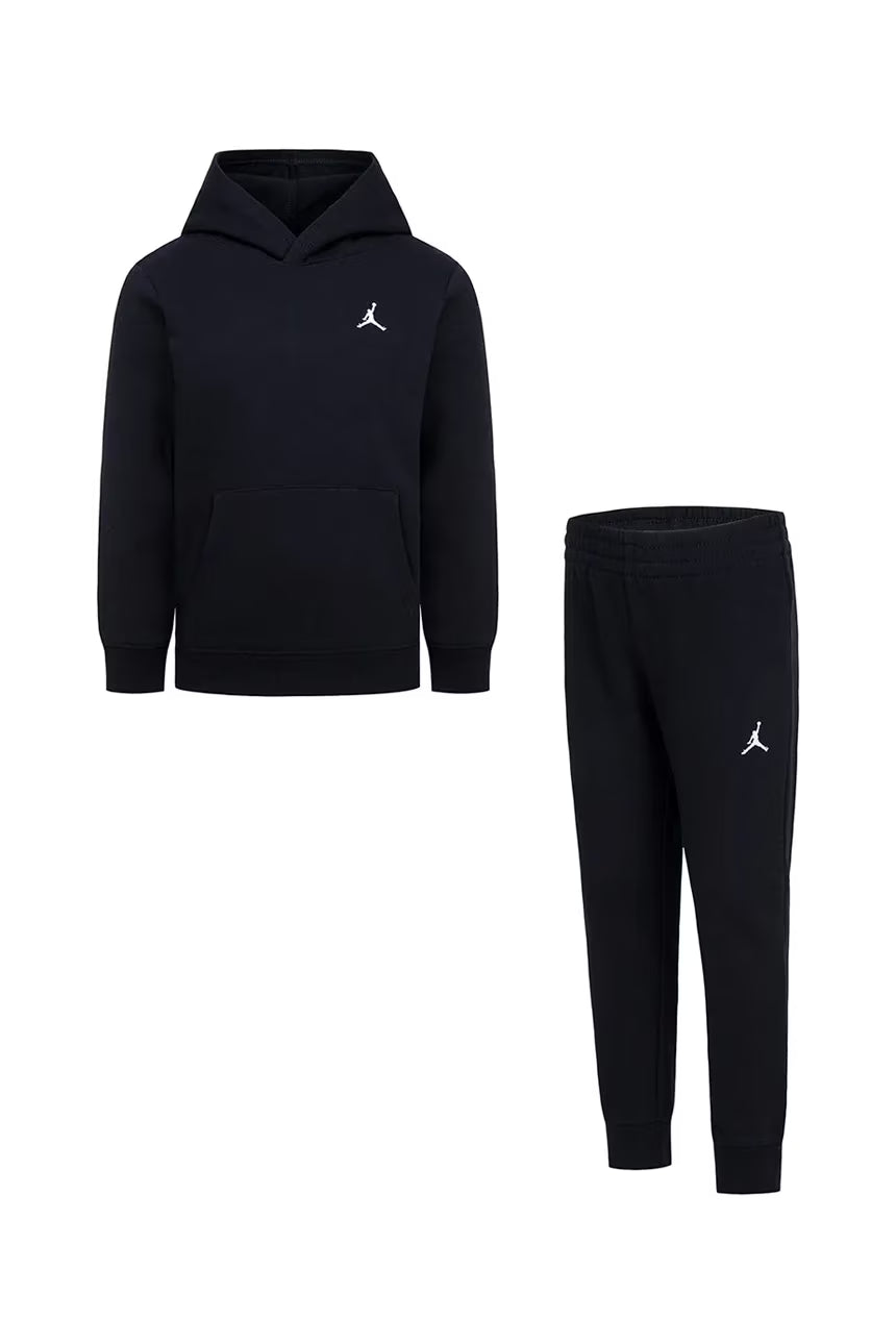 TUTA BAMBINO JORDAN JUMPMAN LOGO FLEECE SET – NERO - foto 3