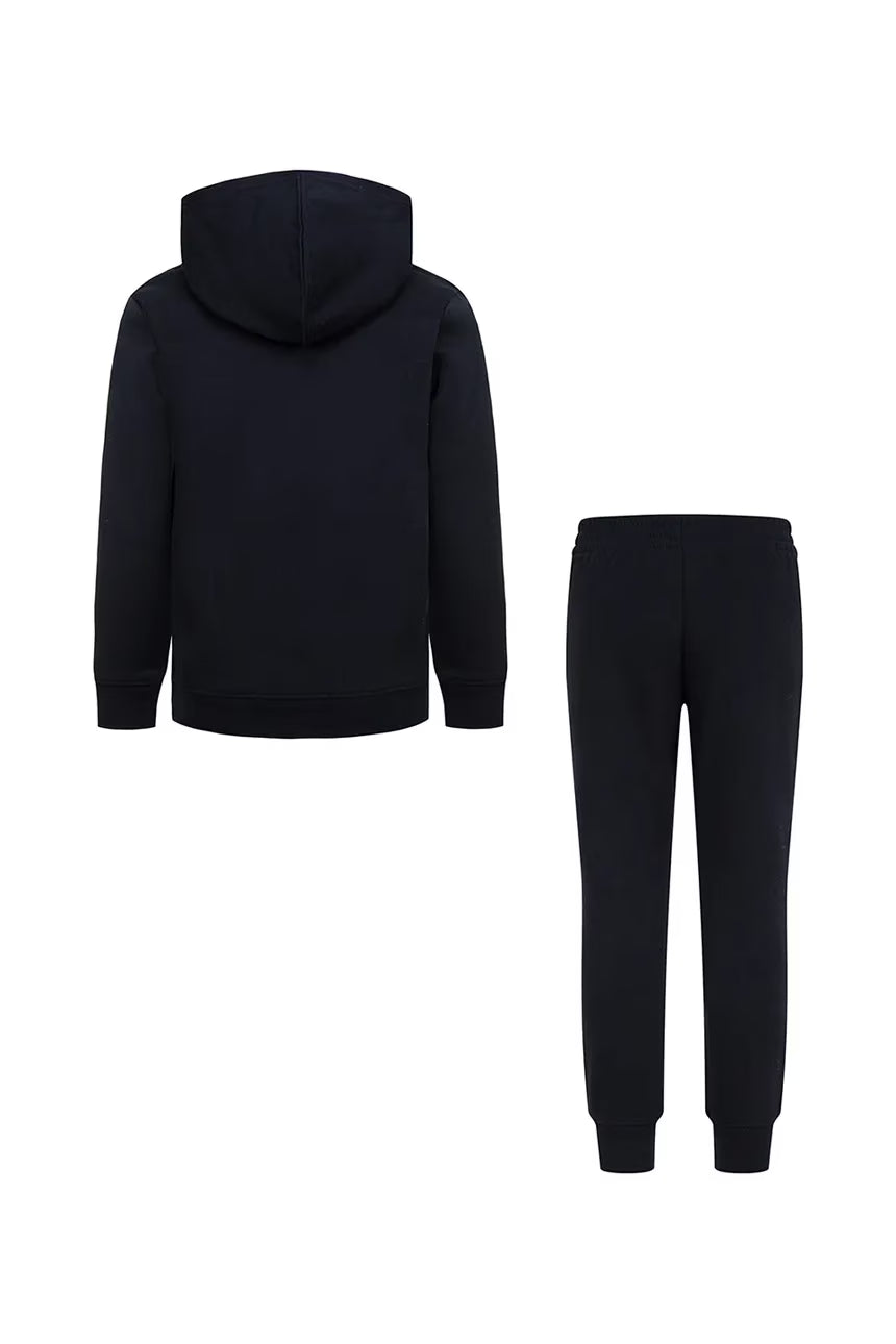 TUTA BAMBINO JORDAN JUMPMAN LOGO FLEECE SET – NERO - foto 4