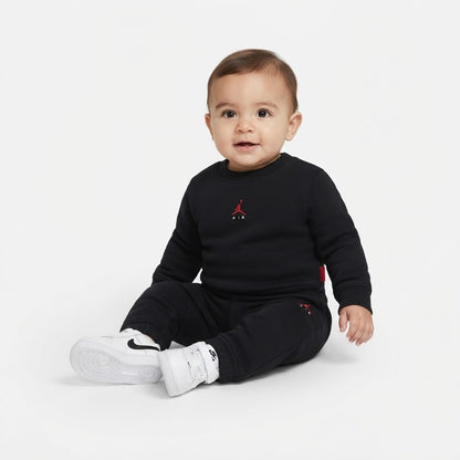 TUTA NEONATO JORDAN BROOKLYN FLEECE CREW – NERO