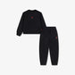 TUTA NEONATO JORDAN BROOKLYN FLEECE CREW – NERO - foto 3