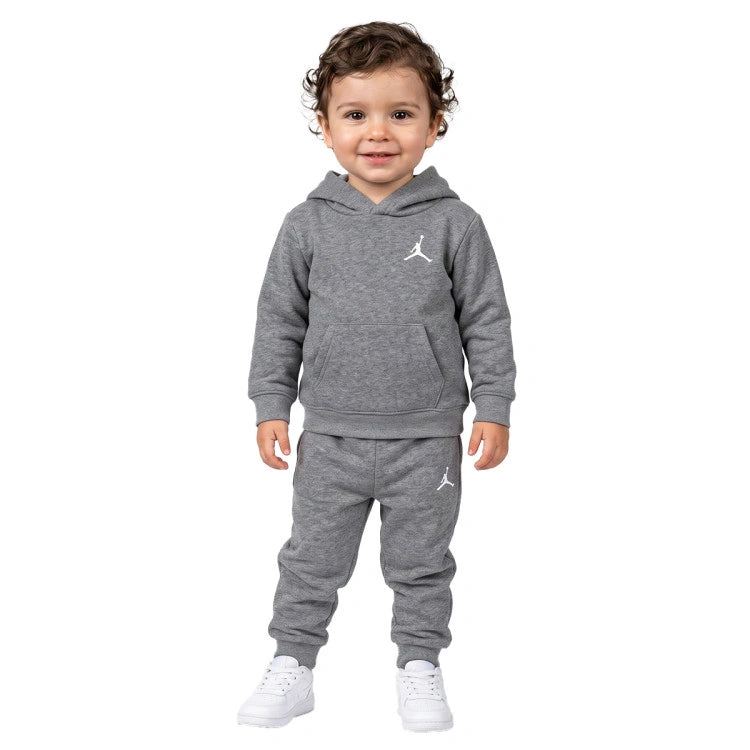 TUTA NEONATO JORDAN BROOKLYN FLEECE – GRIGIO