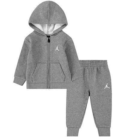 TUTA NEONATO JORDAN BROOKLYN FLEECE – GRIGIO - foto 4