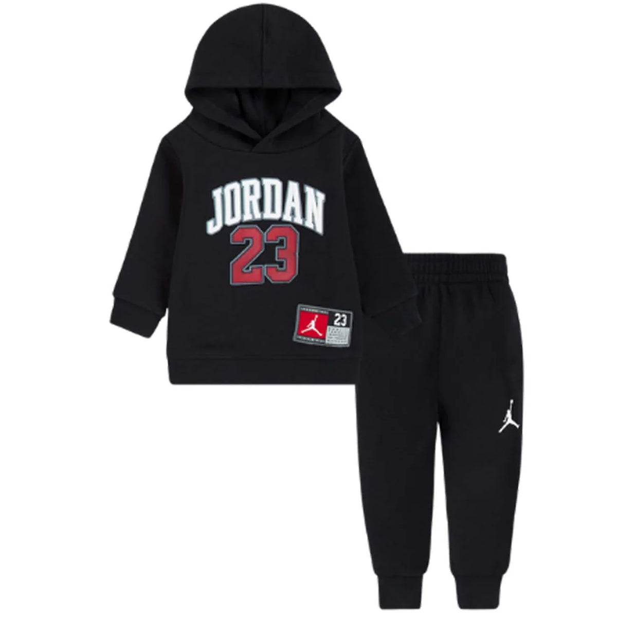 TUTA NEONATO JORDAN FLEECE SET – NERO - foto 2