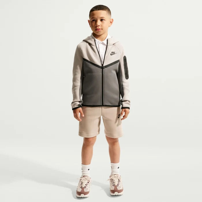 GIACCA RAGAZZO NIKE TECH FLEECE FULL ZIP – GRIGIO
