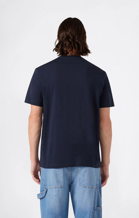 T-SHIRT UOMO CHAMPION ICONS LOGO RICAMATO – BLU