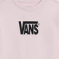 T-SHIRT DONNA VANS LOGO A MANICHE CORTE IN COTONE – PINK/ROSA