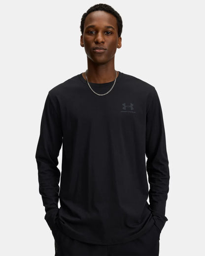 MAGLIA UOMO UNDER ARMOUR LEFT CHEST LOGO SHORT SLEEVE – NERO