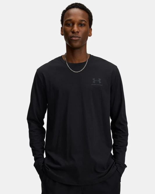 MAGLIA UOMO UNDER ARMOUR LEFT CHEST LOGO SHORT SLEEVE – NERO