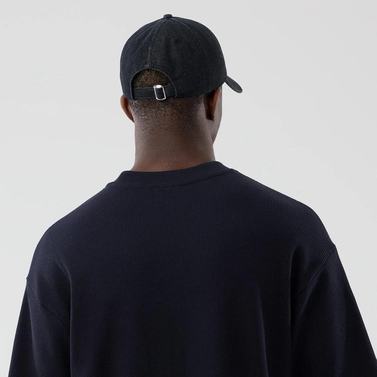 T-SHIRT BOXY UOMO NEW ERA WAFFLE HERITAGE SCRIPT – BLU NAVY