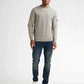 MAGLIA UOMO GIROCOLLO IN FILATO MELANGE PETROL INDUSTRIES REGULAR FIT – GRIGIO GHIACCIO / ICE GREY