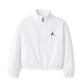 GIACCA RAGAZZA JORDAN WINDBREAKER CROP ZIP – BIANCO