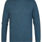 MAGLIA UOMO GIROCOLLO IN COTONE LEGGERO TESTURIZZATO PETROL INDUSTRIES REGULAR FIT – STORM BLUE