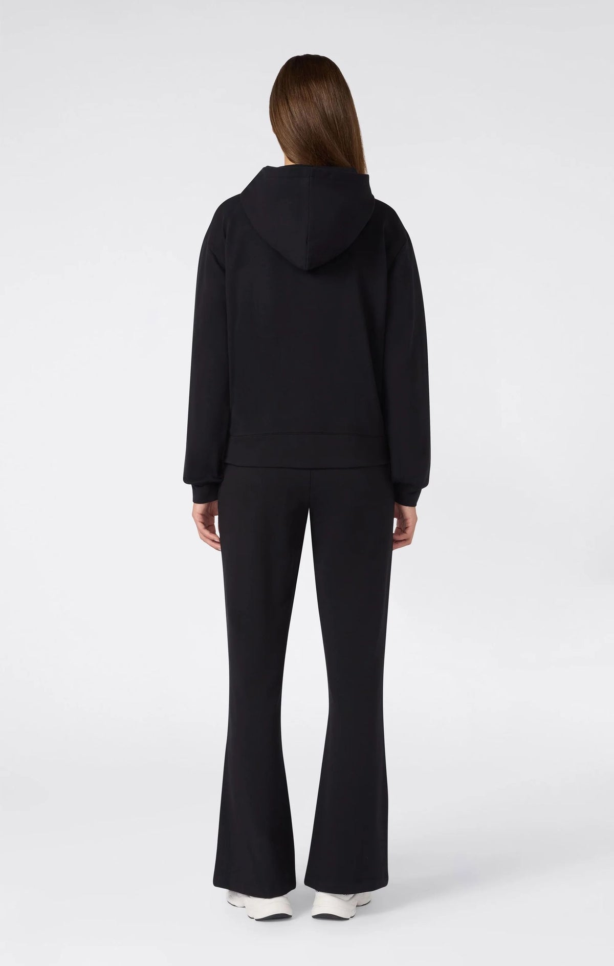 TUTA DONNA CHAMPION FULL ZIP CAPPUCCIO FLARE – NERO
