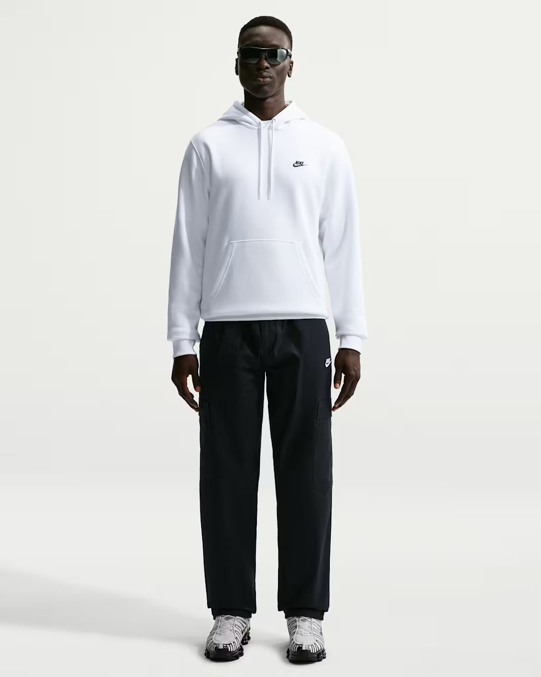 FELPA UOMO NIKE SPORTSWEAR CLUB FLEECE HOODIE – BIANCA