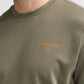 T-SHIRT UOMO IN COTONE PETROL INDUSTRIES MOSSY STONE– REGULAR FIT CON STAMPA PETTO