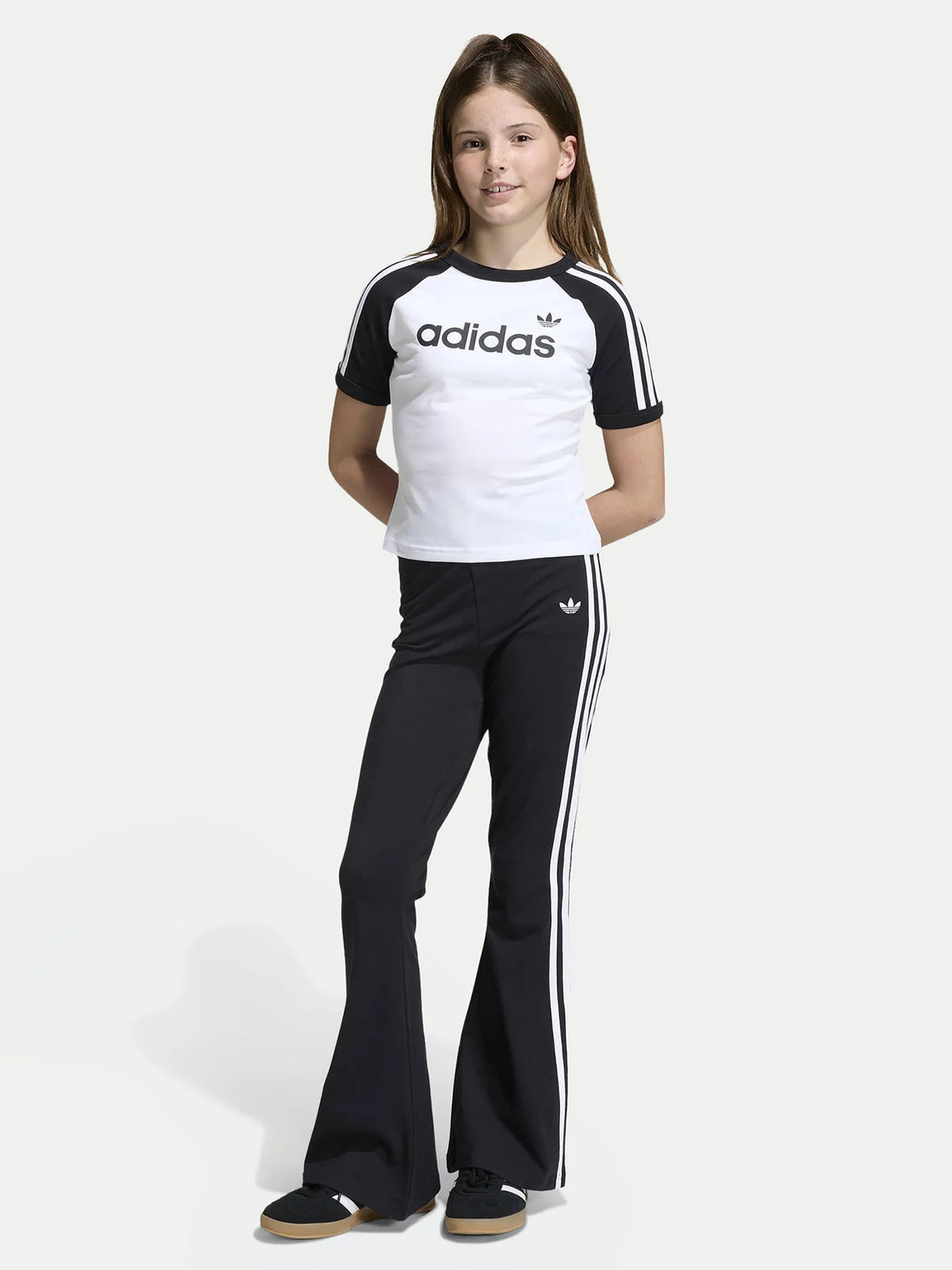 LEGGINGS KIDS 3 STRIPES FLARED