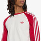 MAGLIA UOMO ADIDAS ORIGINALS 3-STRIPES MANICA LUNGA – BIANCO ROSSO