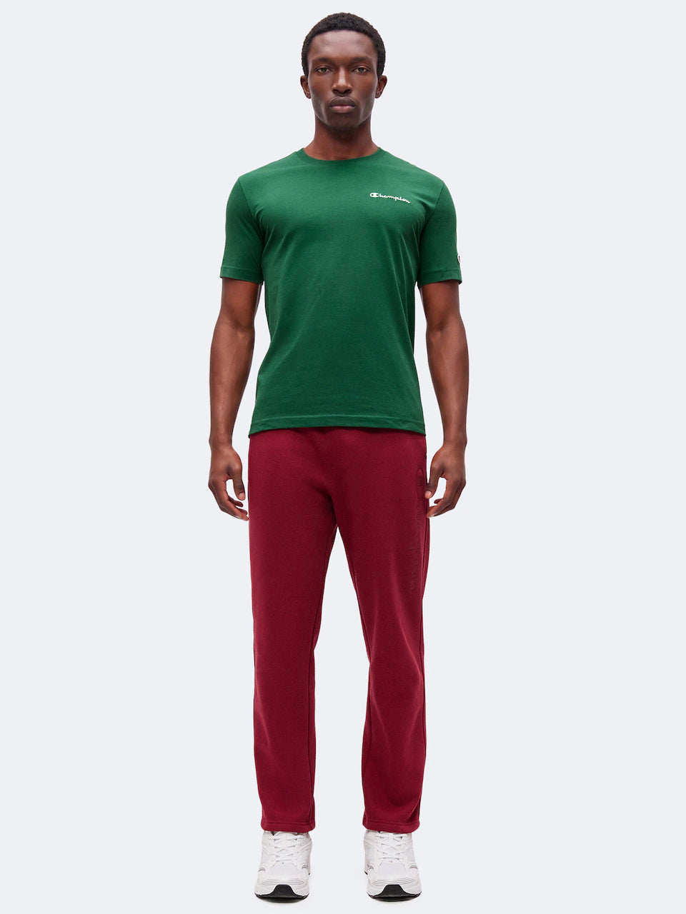 T-SHIRT UOMO CHAMPION ICONS LOGO RICAMATO – VERDE