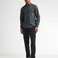 CAMICIA UOMO SLIM FIT IN COTONE ELASTICIZZATO PETROL INDUSTRIES – MICRO FANTASIA E ABBOTTONATURA NASCOSTA
