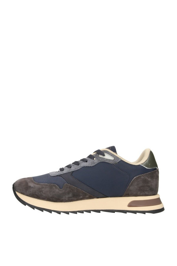 SCARPE UOMO BLAUER RYDER01 NYLON E CAMOSCIO – BLU