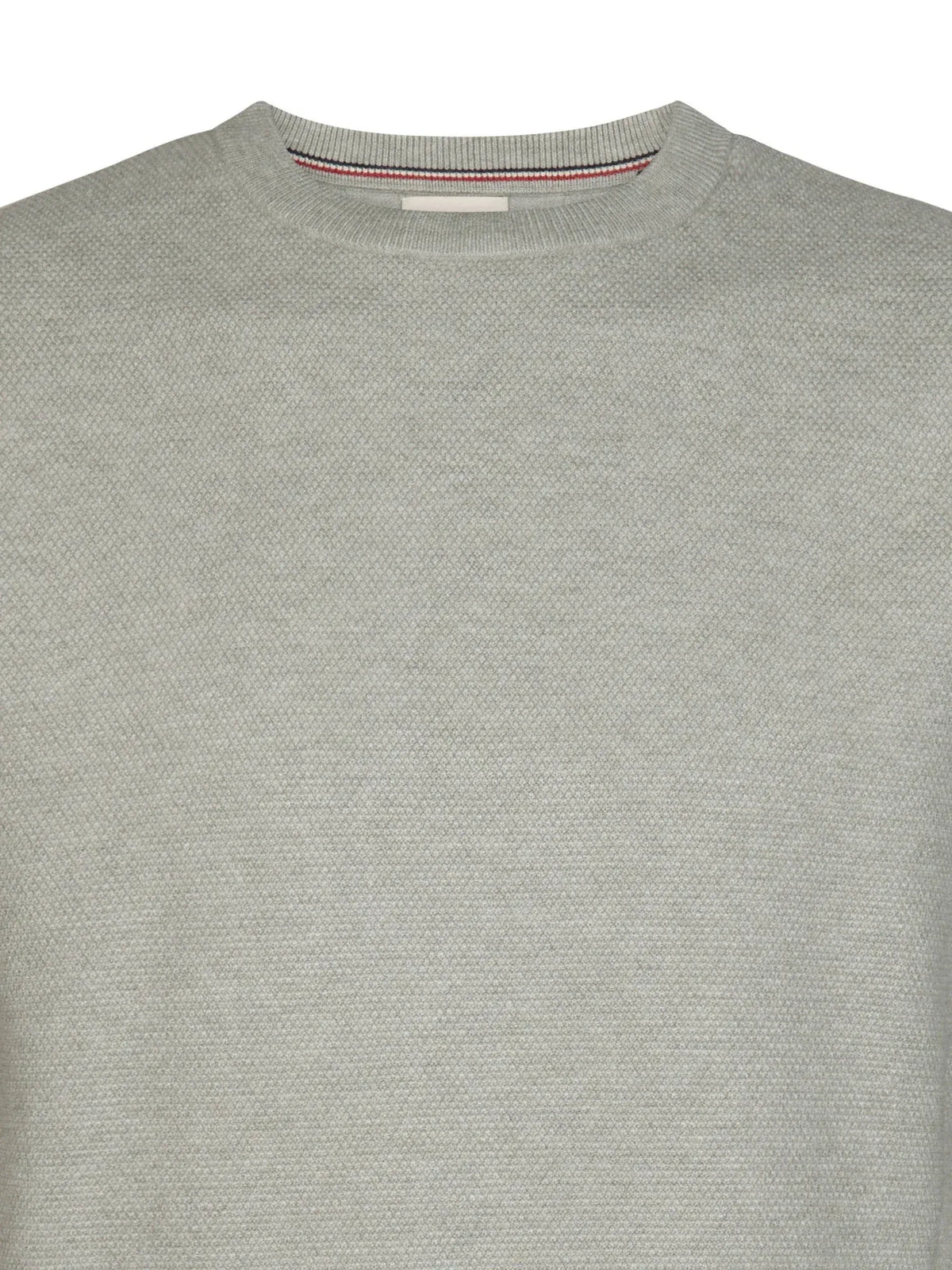 MAGLIA UOMO GIROCOLLO IN FILATO MELANGE PETROL INDUSTRIES REGULAR FIT – GRIGIO GHIACCIO / ICE GREY