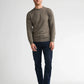 MAGLIONE UOMO GIROCOLLO IN MAGLIA FINE MOSSY STONE PETROL INDUSTRIES – REGULAR FIT