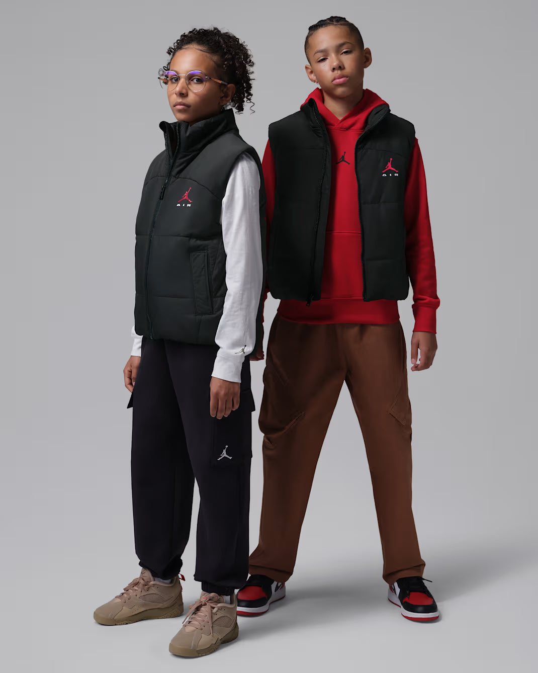 SMANICATO RAGAZZO JORDAN PUFFER VEST IMBOTTITO – NERO