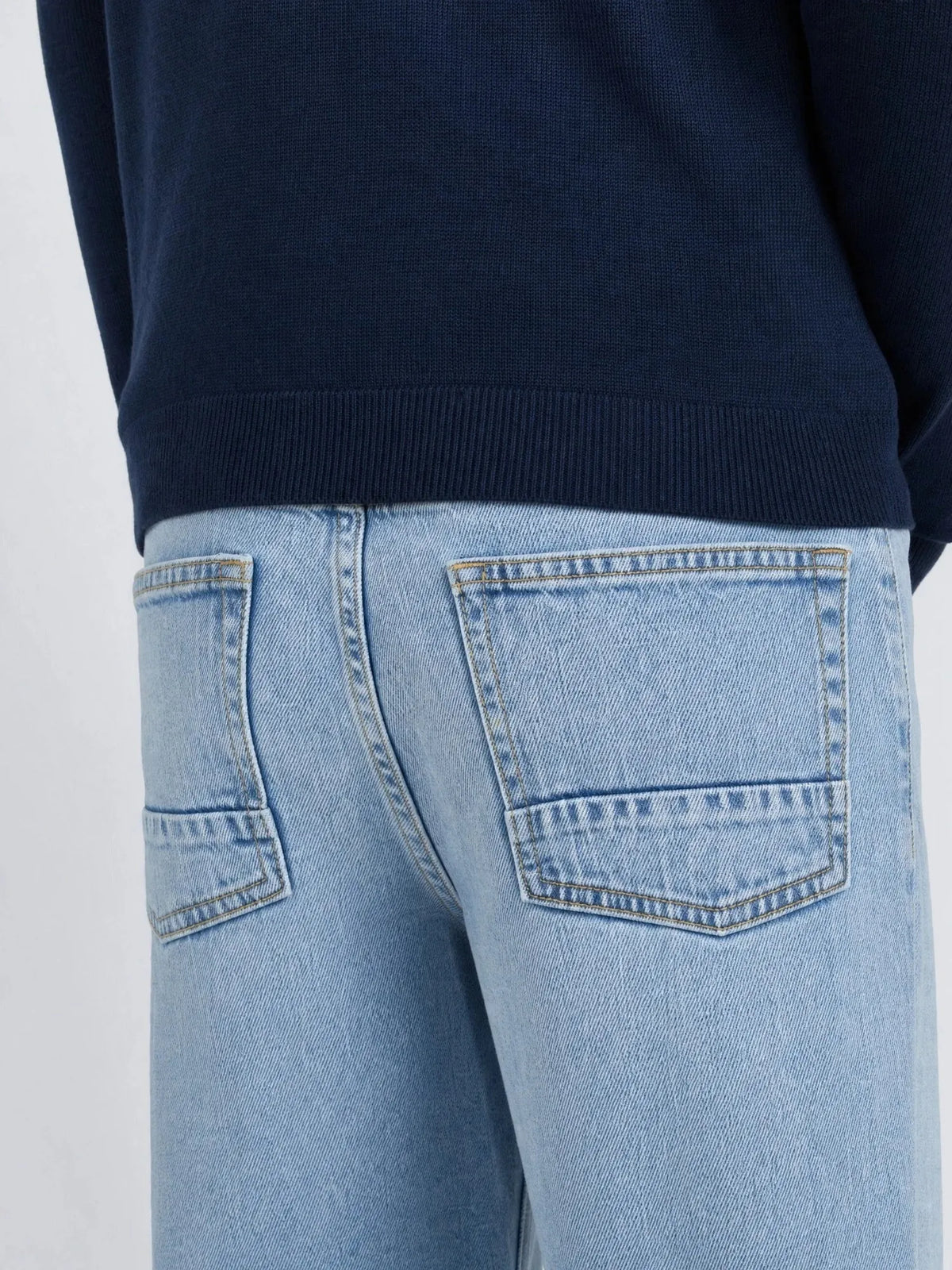 JEANS RAGAZZO PETROL INDUSTRIES LENNOX LOOSE FIT IN COTONE BIOLOGICO – LIGHT VINTAGE / BLU CHIARO