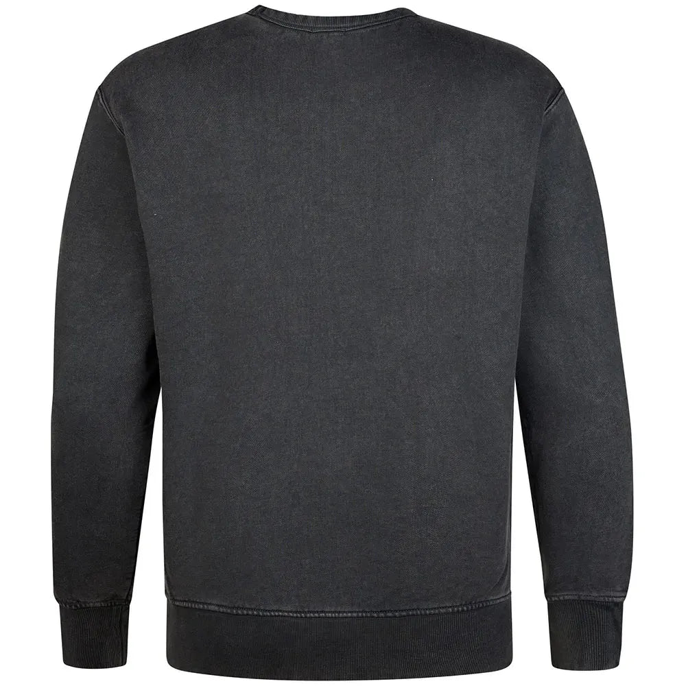 FELPA UOMO GIROCOLLO IN MISTO COTONE PETROL INDUSTRIES REGULAR FIT – IRON STEEL