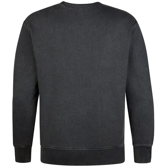 FELPA UOMO GIROCOLLO IN MISTO COTONE PETROL INDUSTRIES REGULAR FIT – IRON STEEL