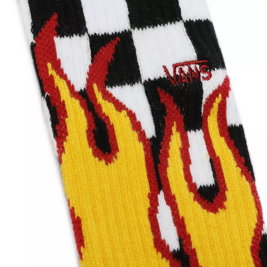 CALZE FLAME CHECK CREW (1 PAIR)