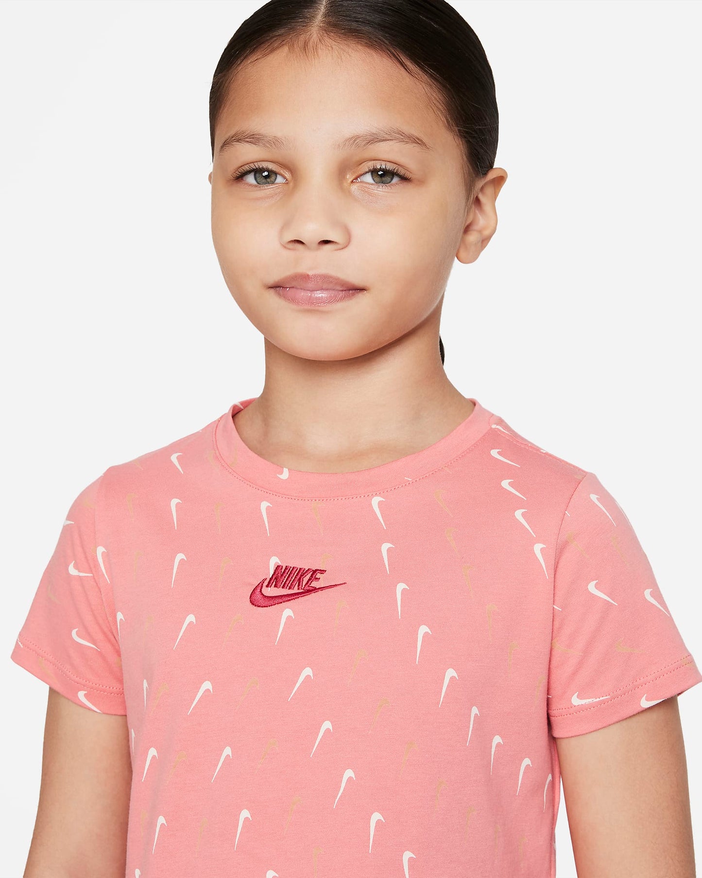 T-SHIRT GIRLS SWOOSH REPEAT